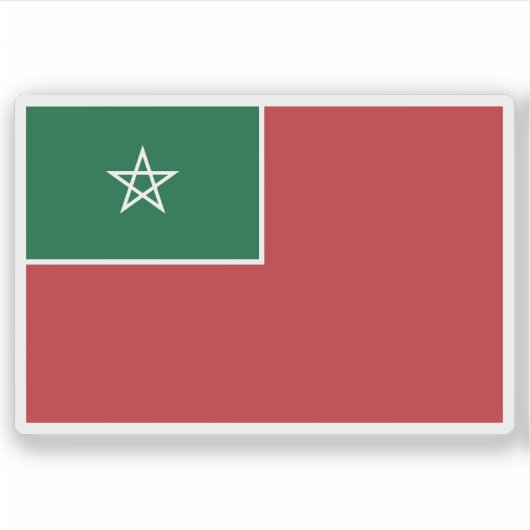 Spanisches Protektorat unter der Flagge Marokkos ( Aufkleber (Vorderseite)