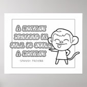 Spanisches Proverb Coloring Poster (Vorne)