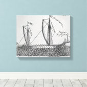 Spanisches Schiff" Leinwanddruck (Insitu (Holzboden))