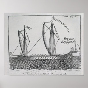 Spanisches Schiff" Poster