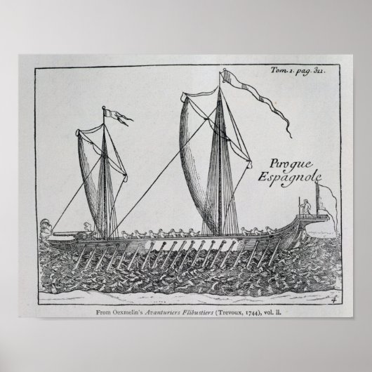 Spanisches Schiff" Poster (Vorne)