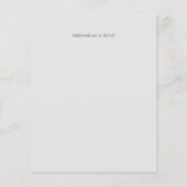 Spanisches Skript Hochzeit Detalles Template Umsch (Rückseite)