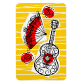Spanisches Souvenirportrait Magnet (Vertikal)