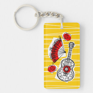 Spanisches Souvenirs Schlüsselanhänger Acrylrechte