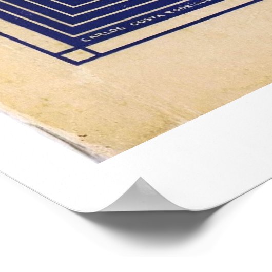 Spanisches Sprachlehrbuch Don Quixote Sancho Panza Poster (Ecke)