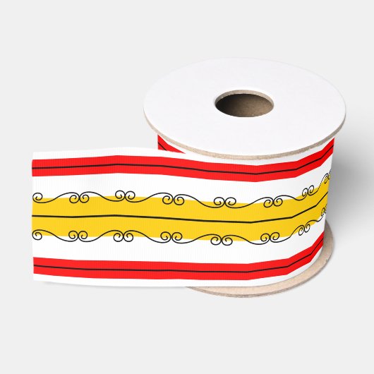 Spanisches Streifen Ripsband (Spule)