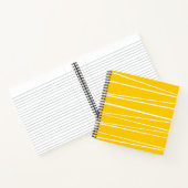 Spanisches Strip-Gelbes Notebook Notizblock (Innenseite)