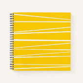 Spanisches Strip-Gelbes Notebook Notizblock (Vorderseite)