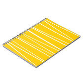 Spanisches Strip-Gelbes Notebook Notizblock (Linke Seite)