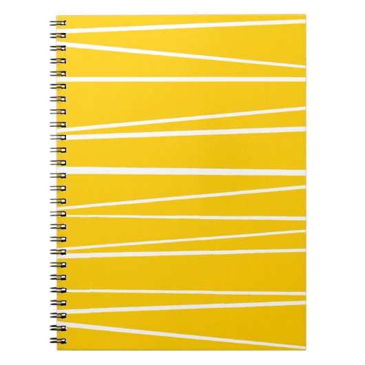 Spanisches Strip-Gelbes Notebook Notizblock (Vorderseite)