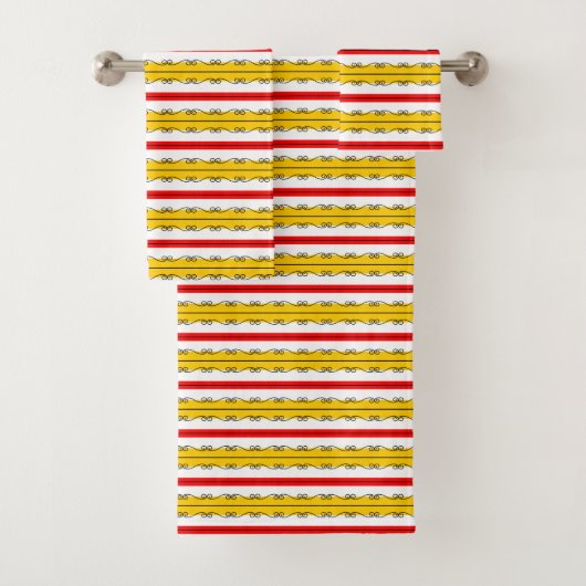 Spanisches Strip-Handtuch-Set Badhandtuch Set (Insitu)