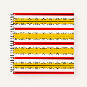 Spanisches Strip-Notebook Notizblock