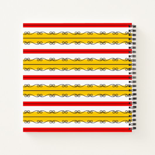 Spanisches Strip-Notebook Notizblock (Rückseite)