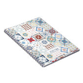 Spanisches Tile personalisiertes Journal Notizblock (Rechte Seite)