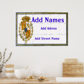 Spanisches Tile-Poster Poster (Küche)