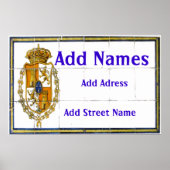 Spanisches Tile-Poster Poster (Vorne)