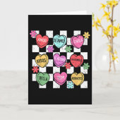 Spanisches Valentinsgespräch Herz Feliz San Val Karte (Gelbe Blume)