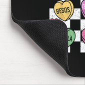 Spanisches Valentinsgespräch Herz Feliz San Val Mousepad (Ecke)
