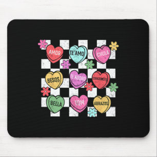 Spanisches Valentinsgespräch Herz Feliz San Val Mousepad
