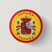 Spanisches Wappen Kreisform Button (Vorderseite)