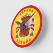 Spanisches Wappen Kreisform Runde Wanduhr (Winkel)