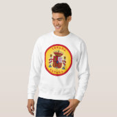 Spanisches Wappen Kreisform Sweatshirt (Vorne ganz)