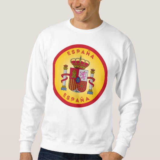 Spanisches Wappen Kreisform Sweatshirt (Vorderseite)
