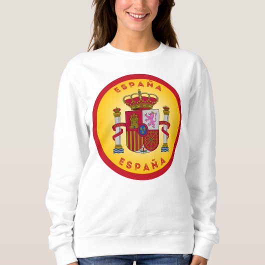 Spanisches Wappen Kreisform  Sweatshirt (Vorderseite)