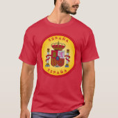 Spanisches Wappen Kreisform  T-Shirt (Vorderseite)