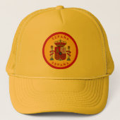 Spanisches Wappen Kreisform Truckerkappe (Vorderseite)