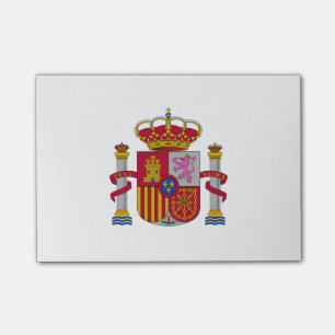 Spanisches Wappen Post-it Klebezettel