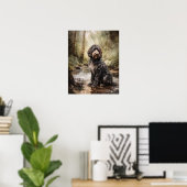 Spanisches Wasser Hund Art Print Poster (Heimbüro)