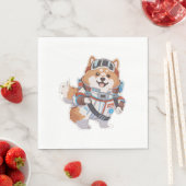 Spanisches Wasser und Wein Funny Hund 1 Serviette (Beispiel)
