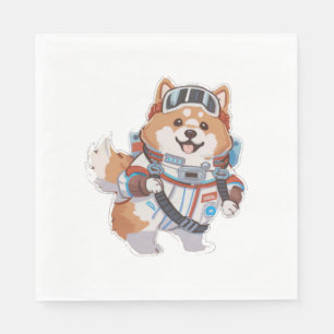 Spanisches Wasser und Wein Funny Hund 1 Serviette