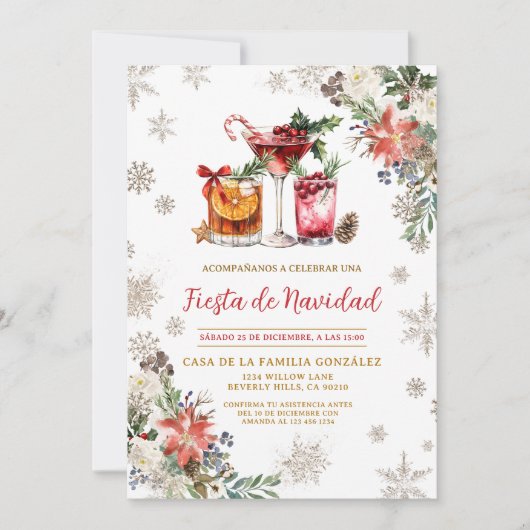 Spanisches Weihnachtsfest Einladung (Vorderseite)