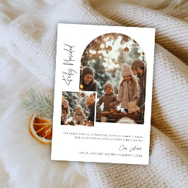 Spanisches Weihnachtsfest Feliz Navidad Arch Foto Feiertagskarte