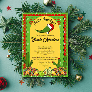 Spanisches Weihnachtsfest Navideña Lustiger Jalape Einladung