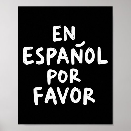 Spanischlehrer 4 auf Spanisch bitte Poster (Vorne)