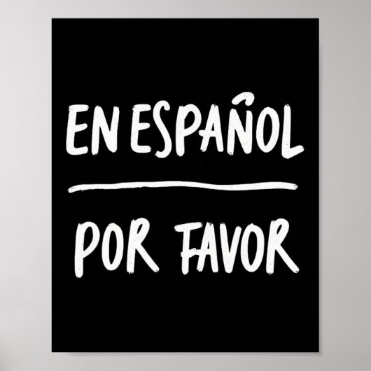 Spanischlehrer 5 auf Spanisch bitte Poster (Vorne)
