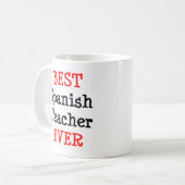 Spanischlehrer, am besten kaffeetasse (Vorderseite Links)