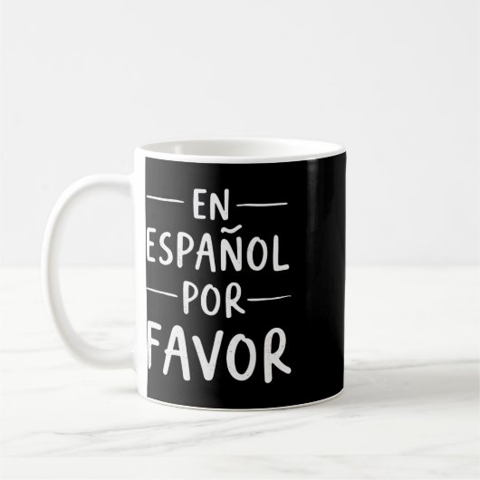 Spanischlehrer auf Spanisch bitte Kaffeetasse (Links)