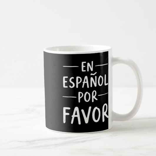Spanischlehrer auf Spanisch bitte Kaffeetasse (Rechts)