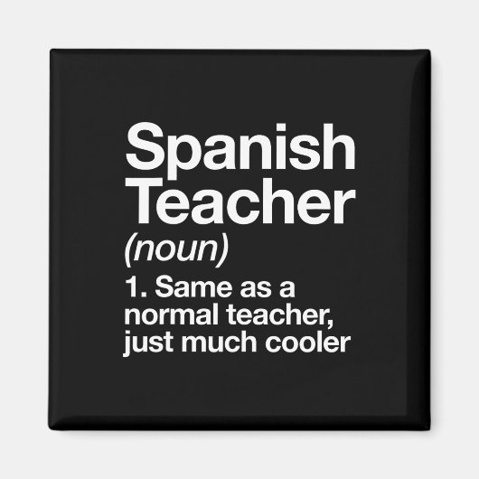Spanischlehrer Definition Spaß Byck Zur Schule Ers Magnet (Vorne)