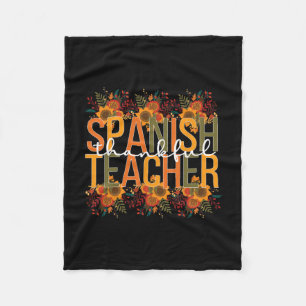 Spanischlehrer Erntedankfest Spanischunterricht Fleecedecke