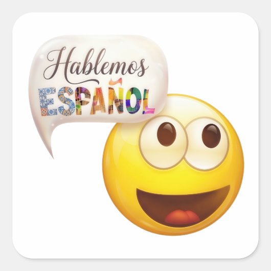 Spanischlehrer Hispanic Heritage Language Quadratischer Aufkleber (Vorderseite)