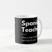 Spanischlehrer Lustige Erzieher Definition Kaffeetasse (VorderseiteRechts)