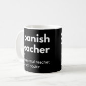 Spanischlehrer Lustige Erzieher Definition Kaffeetasse (Vorderseite Links)