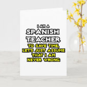 Spanischlehrer...Nehmen Sie an, ich habe nie Unrec Karte (Gelbe Blume)