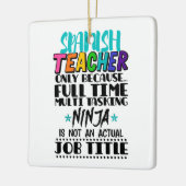 Spanischlehrer nur wegen Vollzeit-Mehrarbeit Keramikornament (Links)