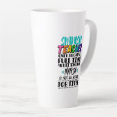 Spanischlehrer nur wegen Vollzeit-Mehrarbeit Milchtasse (Rechte Ecke)